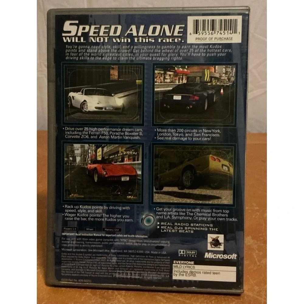 Project Gotham Racing (Xbox 2001) GOOD COMPLETE! DISC NEAR MINT! PLATINUM HITS!